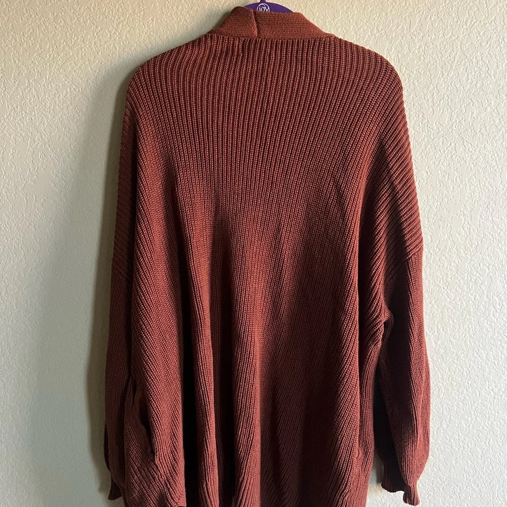 Universal Thread Oversized Rust Knit Cardigan - Picture 3 of 3